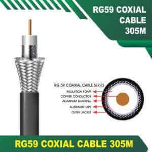 coaxial cable coaxial cable connector coaxial cable rg59 305 meter