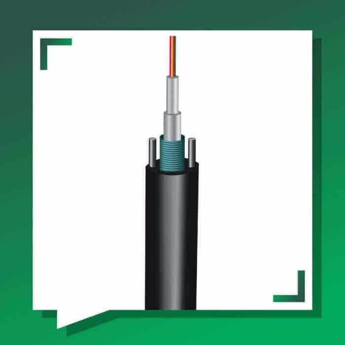 fiber optic cable Multi Core single mode Armored 8core G.652D