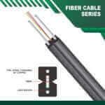 FTTH fiber optic Drop cable 4 Core SM outd g.657.a2 FTTH fiber optic Drop cable 4 Core single mode G.657/A1/A2
