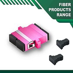 fiber optic adapter lc/upc om4 duplex multimode