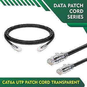 BLACK cat6 patch cable