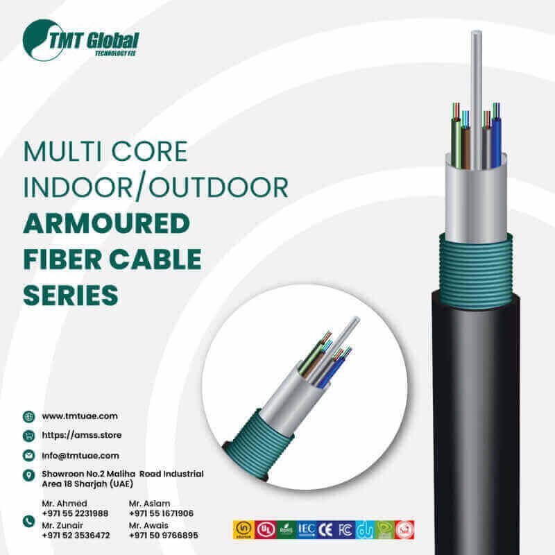 MULTI CORE INDOOR OUTDOOR ARMOURED FIBER CABLE SEREIS-01