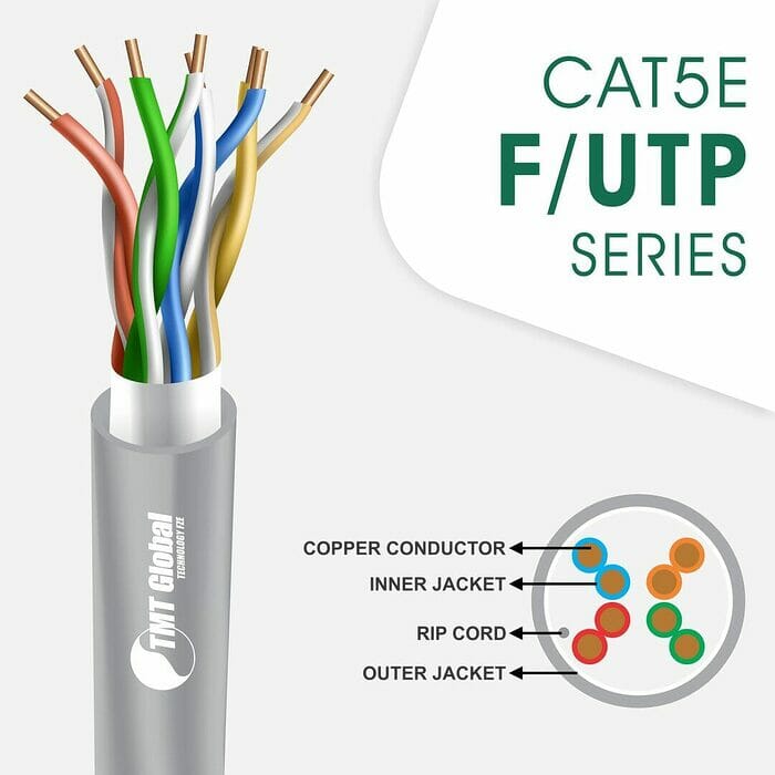 cat5e Network Cable 24awg twisted Pair f-utp 305m