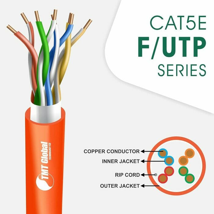 cat5e Network Cable 24awg twisted Pair f-utp 305m