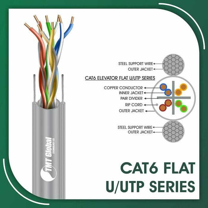 cat6 23awg 4 twisted pair U-UTP Elevator Network Cable