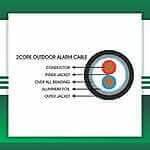 Alram cable 2core outdoor TMT-0216CKBRK-AR-1