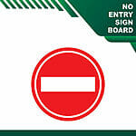 Gate Barrier No entry Sign Board