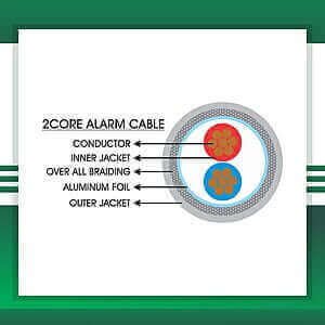 alarm cable 2core shielded TMT-0216CPBRG-AR-1