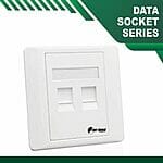 Data Outlet Socket Dual Port