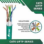 Cat6 23awg U FTP Ethernet Cable 4 twisted pair 305m