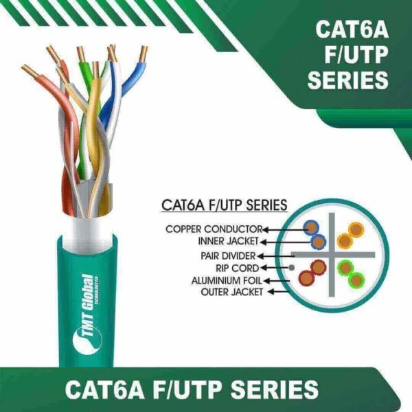 cat6a cable 305m 23awg 4 twisted pair F/UTP LSZH