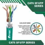 SF/UTP Solid Cable Cat6 23awg 4 twisted pair 305m