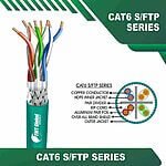 Cat6 23awg 4 twisted pair S FTP Cable 305m