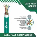 Cat6 F/UTP lift Cable flat cat6 color code 305m
