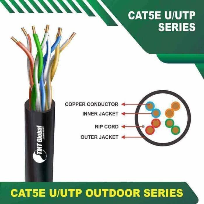cat5e u-utp outdoor 24awg 4pair cable 305Meter - Image 3