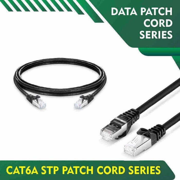 cat6a 23 awg stp rj45 data patch cord 0.15 meter