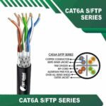cat6a stp cable 23awg 4 twisted pair 305m