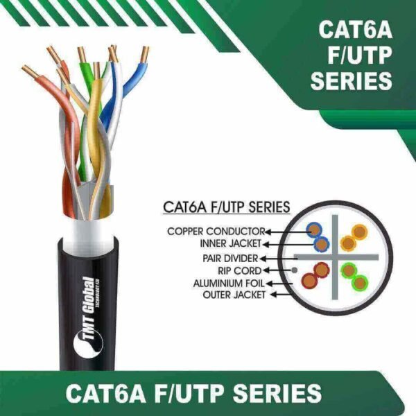 cat6a cable 305m 23awg 4 twisted pair F/UTP LSZH