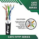 F/FTP cat6 cable 23awg 4 twisted pair 305m