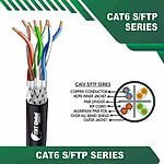 Cat6 23awg 4 twisted pair S FTP Cable 305m