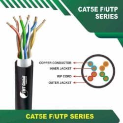 cat5 outdoor 305m f utp outdoor 24 awg cable 305m category 5e cable futp 305 meter