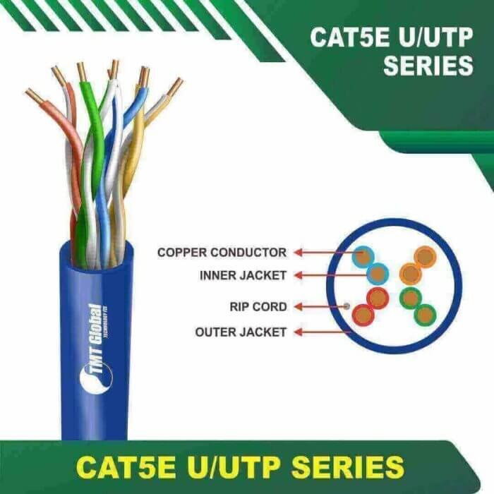 cat5e cable u/utp 24 awg 4 pair 305m
