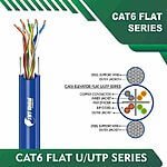 lift flat cat 6 cable 4 pair 305m tmt-4030 lift traveling Cable Cat6 23awg elevator cable