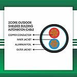 2 core intercom backbone cable Shielded Braided Out 1.5mm - Image 2