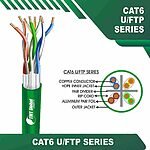 Cat6 23awg U FTP Ethernet Cable 4 twisted pair 305m