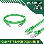 cat6a 23 awg stp rj45 data patch cord 0.15 meter