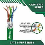 Cat6 23awg 4 twisted pair S FTP Cable 305m