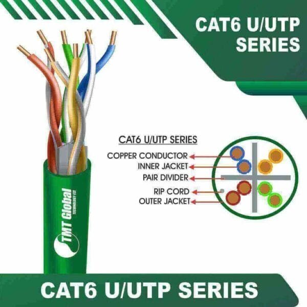23awg cat 6 cable 4 twisted pair UTP Ethernet Cable 305m