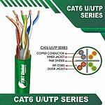 cat6 u utp solid Cable 24 awg 4 twisted pair blue 305m