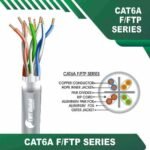 Cat6a F FTP Cable 23awg 4 twisted pair 305m