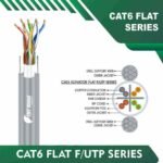 Cat6 F/UTP lift Cable flat cat6 color code 305m