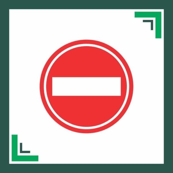 Gate Barrier No entry Sign Board - Image 3