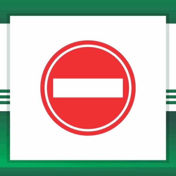 Gate Barrier No entry Sign Board - Image 2