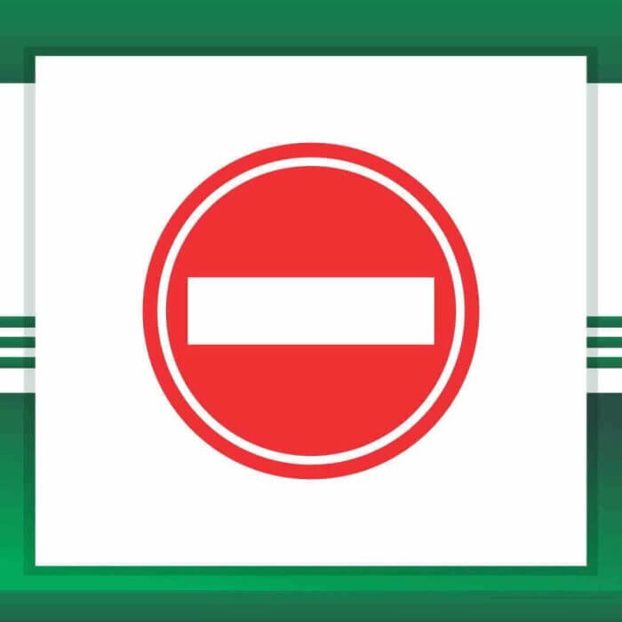 Gate Barrier No entry Sign Board - Image 2