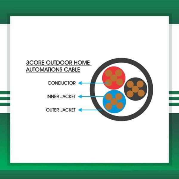 3 core Outdoor Home Automations Cable 305m - Image 2