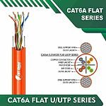 Cat6a 23awg 4 twisted pair U-UTP lift Cable 305m