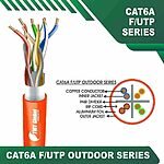 Cat6a 23awg 4 twisted pair F-UTP Bulk Cable 305m