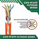 4 pair cat 6 cable f/utp 23 AWG 4 Twisted Pair 305M