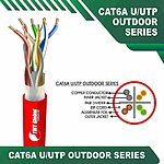 Cat 6a 23awg 4 twisted pair utp cable 305m