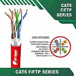 F/FTP cat6 cable 23awg 4 twisted pair 305m