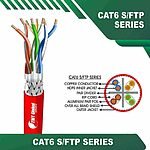 Cat6 23awg 4 twisted pair S FTP Cable 305m