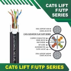 Elevator Cable F UTP Cat6 23awg 4 twisted pair 305m