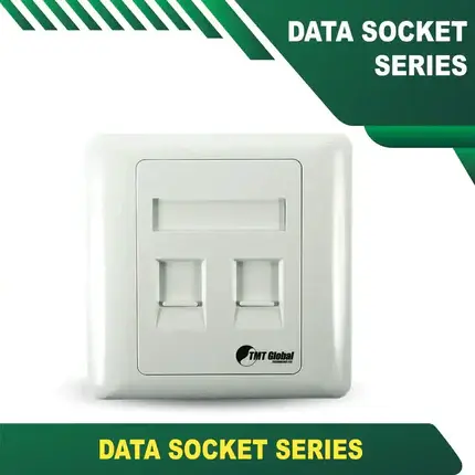 Data Outlet Socket Dual Port