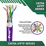 Cat6 a 23 awg 4 twisted pair U/FTP Cable 305m