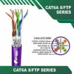 cat6a stp cable 23awg 4 twisted pair 305m