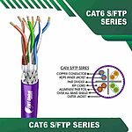 Cat6 23awg 4 twisted pair S FTP Cable 305m